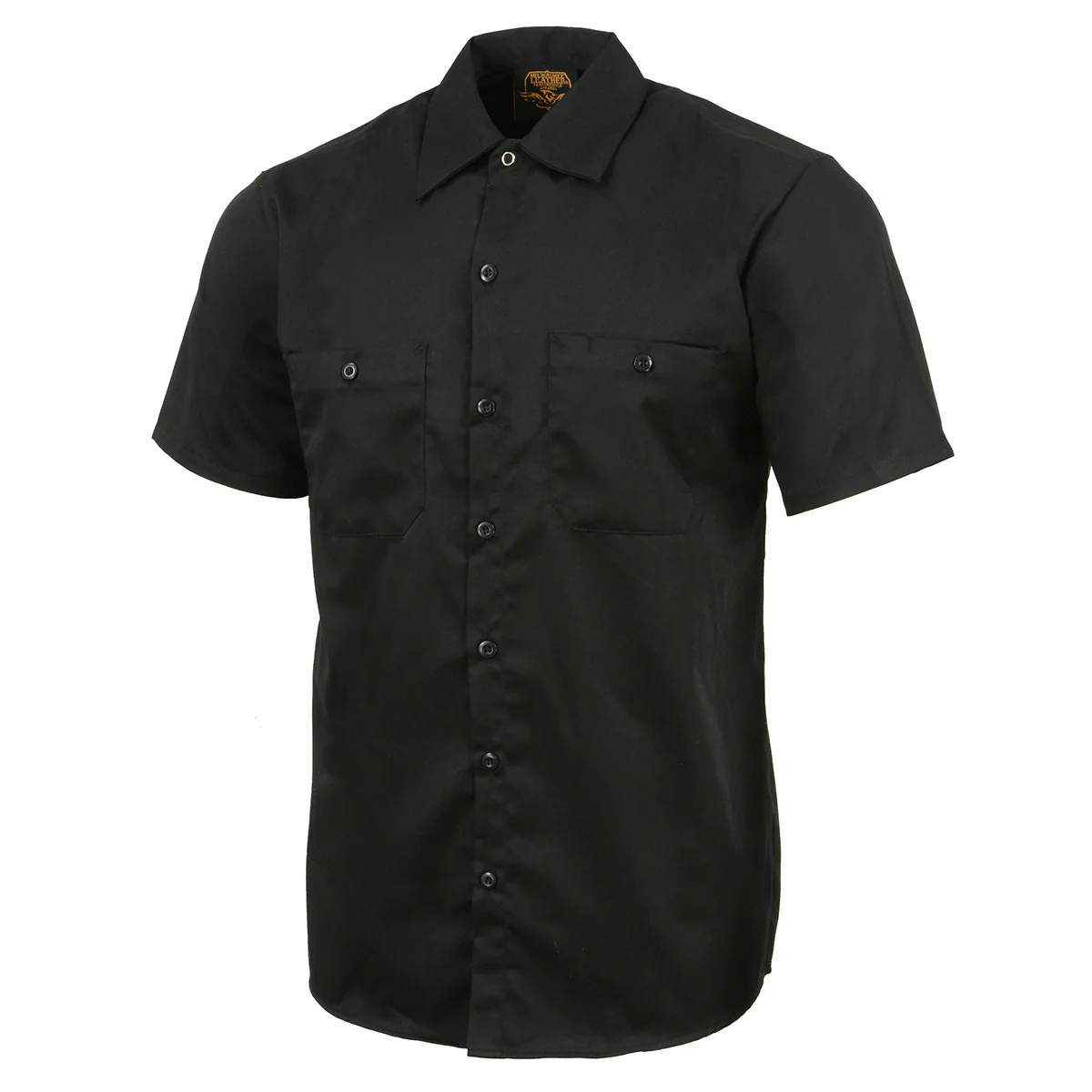 Milwaukee Leather MDM11669 Men’s Black Button-Up Heavy-Duty Work Shirt - Classic Mechanic Shirt w/ Pockets - Image 10