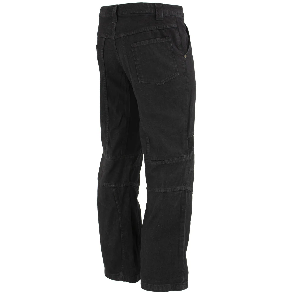 Milwaukee Leather MDM5014 Men's Classic Fit Black Denim Motorcycle Rider Racing Pants w/ CE Armor on Knees - Image 8