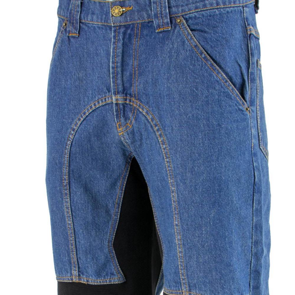 Milwaukee Leather MDM5015 Men's Classic Fit Blue Denim Motorcycle Rider Racing Pants w/ CE Armor on Knees - Image 4