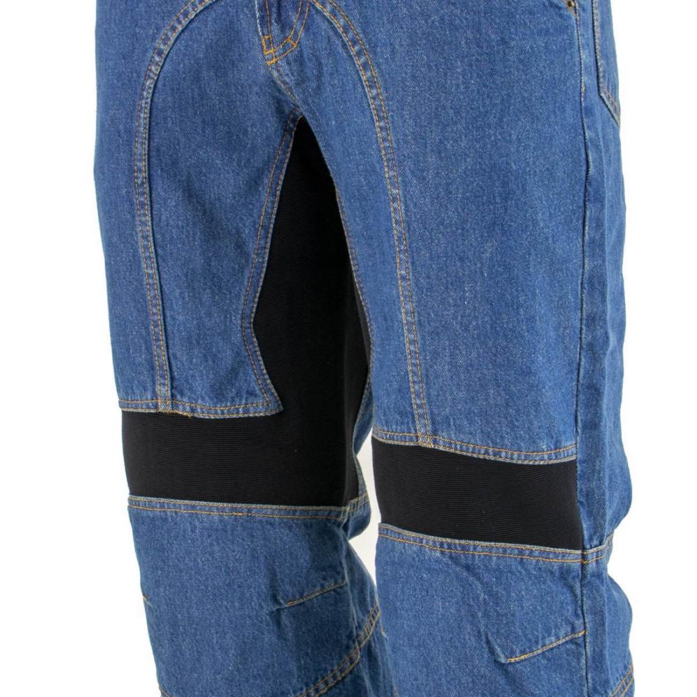 Milwaukee Leather MDM5015 Men's Classic Fit Blue Denim Motorcycle Rider Racing Pants w/ CE Armor on Knees - Image 6