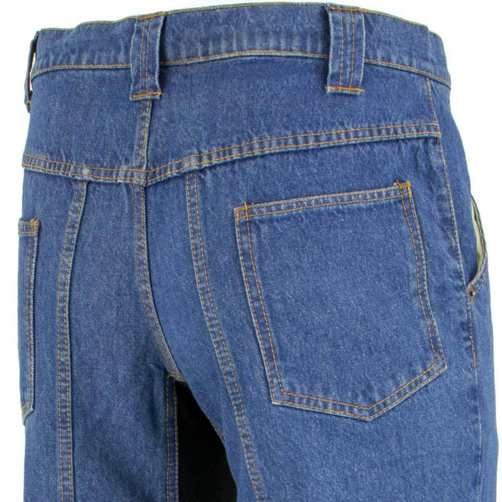 Milwaukee Leather MDM5015 Men's Classic Fit Blue Denim Motorcycle Rider Racing Pants w/ CE Armor on Knees - Image 7