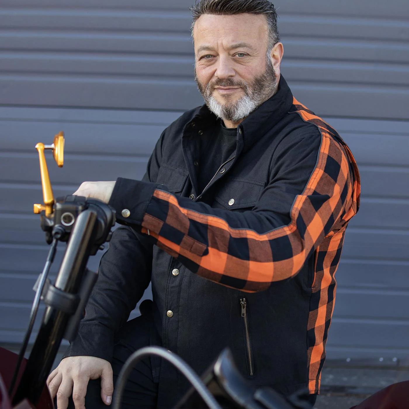 Milwaukee Leather Men’s Two-Tone CE Armored Flannel - Solid Front / Plaid Back - Reinforced w/ Aramid Fibers - MPM1672 - Image 11