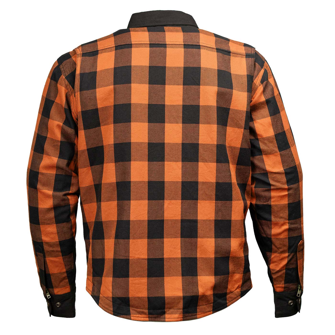 Milwaukee Leather Men’s Two-Tone CE Armored Flannel - Solid Front / Plaid Back - Reinforced w/ Aramid Fibers - MPM1672 - Image 15