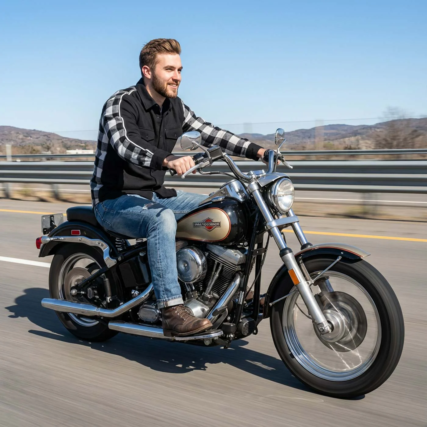 Milwaukee Leather Men’s Two-Tone CE Armored Flannel - Solid Front / Plaid Back - Reinforced w/ Aramid Fibers - MPM1673 - Image 15