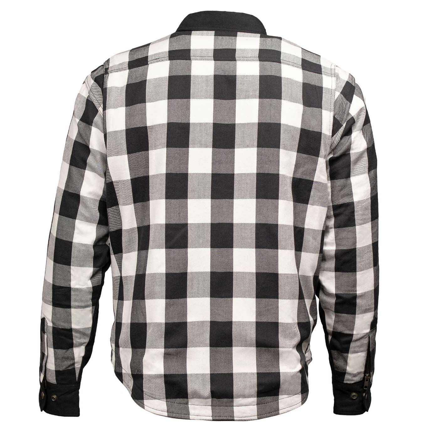 Milwaukee Leather Men’s Two-Tone CE Armored Flannel - Solid Front / Plaid Back - Reinforced w/ Aramid Fibers - MPM1673 - Image 16