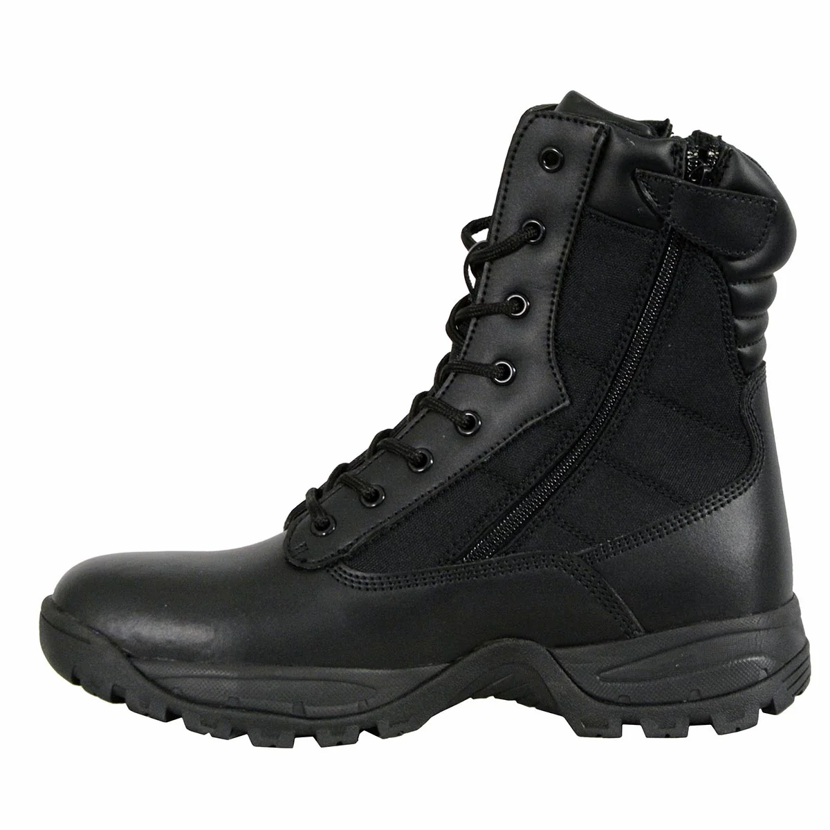 Milwaukee Leather MBM9110 Men's 9-Inch Black Leather Lace-Up Swat Style-Tactical Motorcycle Riding Boots - Image 4
