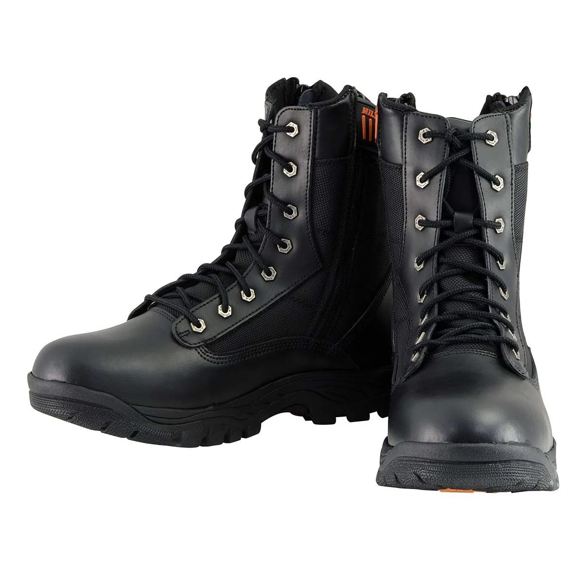 Milwaukee Leather MBM9110 Men's 9-Inch Black Leather Lace-Up Swat Style-Tactical Motorcycle Riding Boots - Image 6