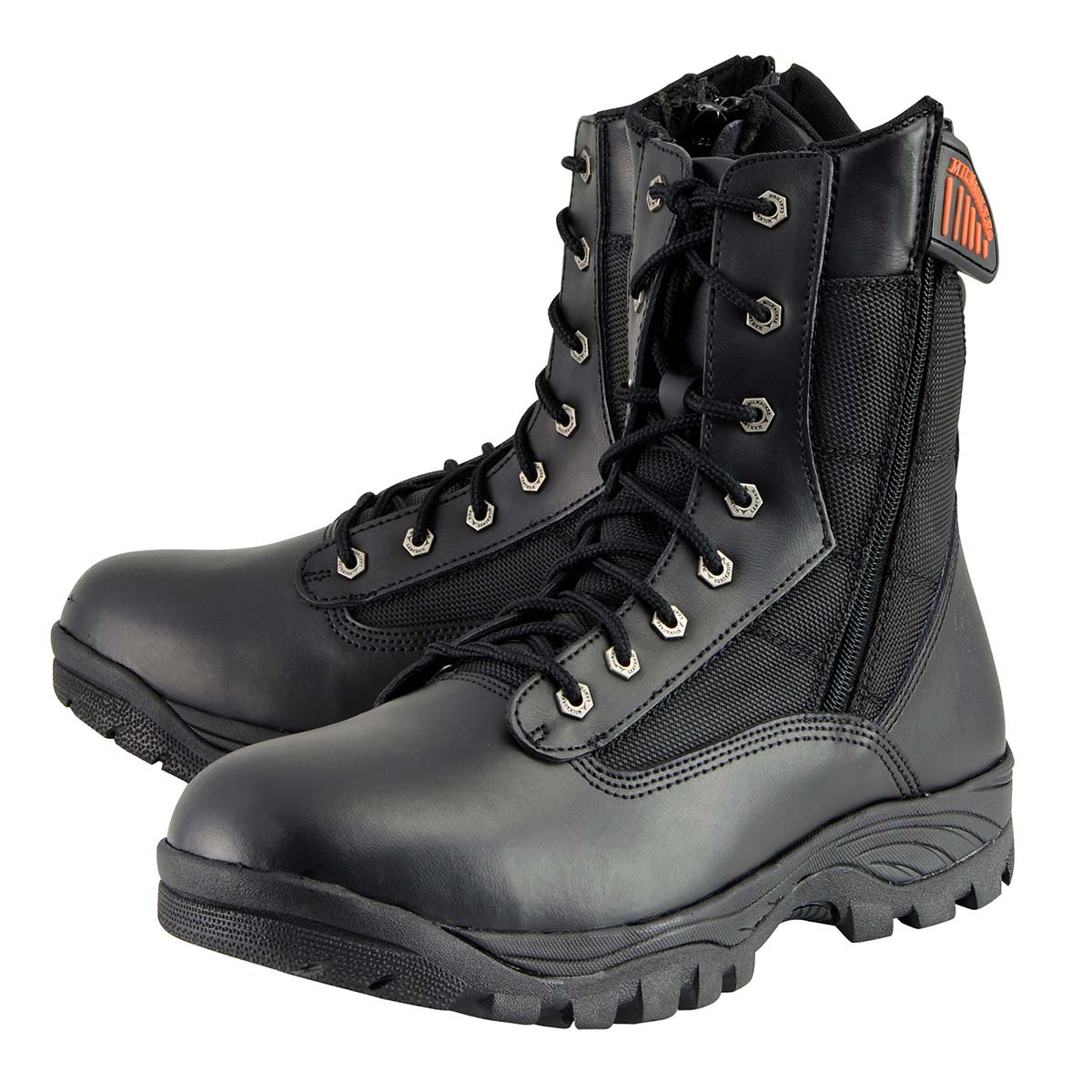 Milwaukee Leather MBM9110 Men's 9-Inch Black Leather Lace-Up Swat Style-Tactical Motorcycle Riding Boots - Image 7