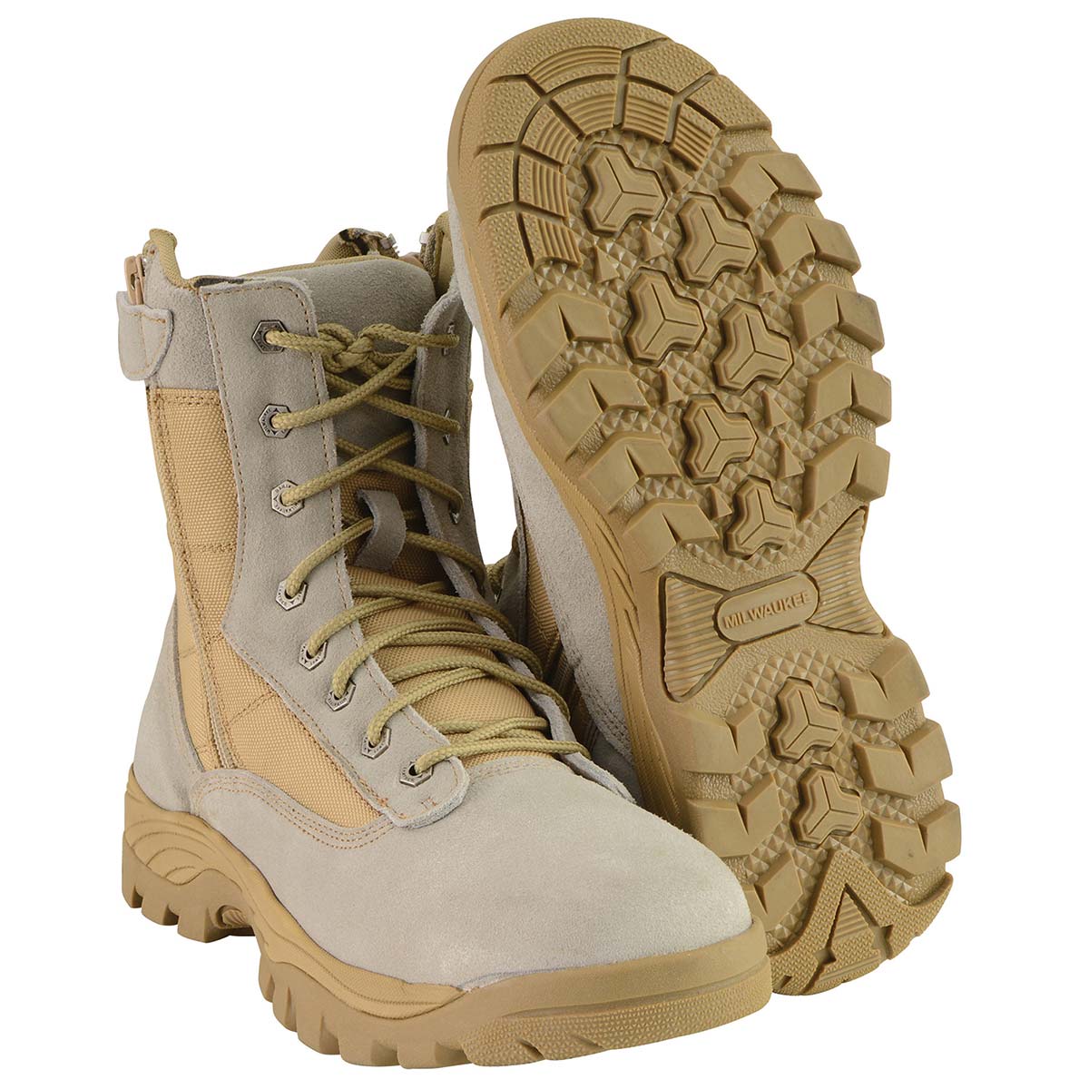 Milwaukee Leather Men's Lace-Up Desert Sand 9-Inch Leather Swat Style-Tactical Motorcycle Biker Boots MBM9111 - Image 10