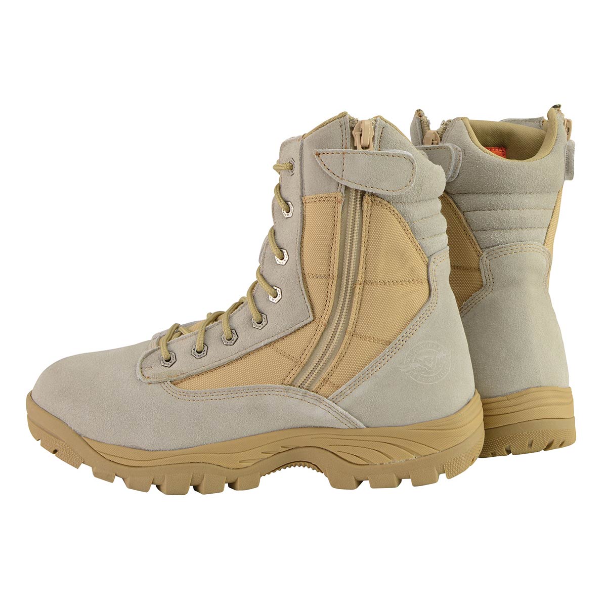 Milwaukee Leather Men's Lace-Up Desert Sand 9-Inch Leather Swat Style-Tactical Motorcycle Biker Boots MBM9111 - Image 6