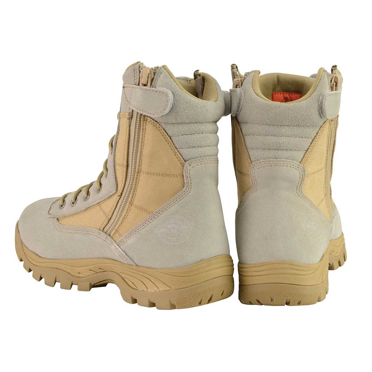 Milwaukee Leather Men's Lace-Up Desert Sand 9-Inch Leather Swat Style-Tactical Motorcycle Biker Boots MBM9111 - Image 7