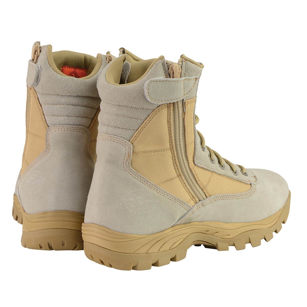 Milwaukee Leather Men's Lace-Up Desert Sand 9-Inch Leather Swat Style-Tactical Motorcycle Biker Boots MBM9111 - Image 8