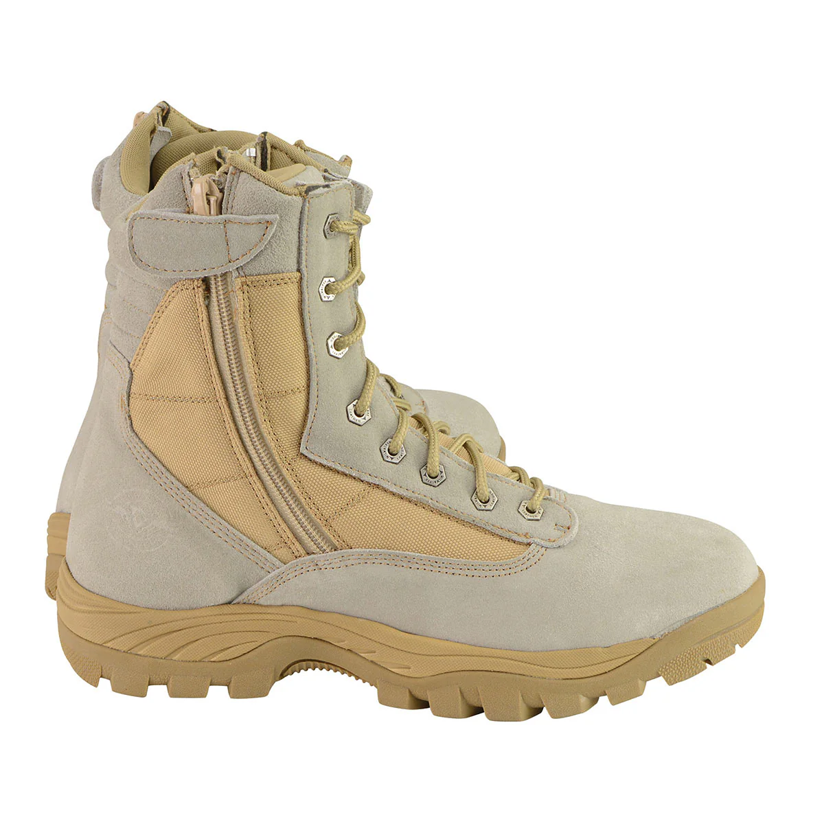 Milwaukee Leather Men's Lace-Up Desert Sand 9-Inch Leather Swat Style-Tactical Motorcycle Biker Boots MBM9111 - Image 9