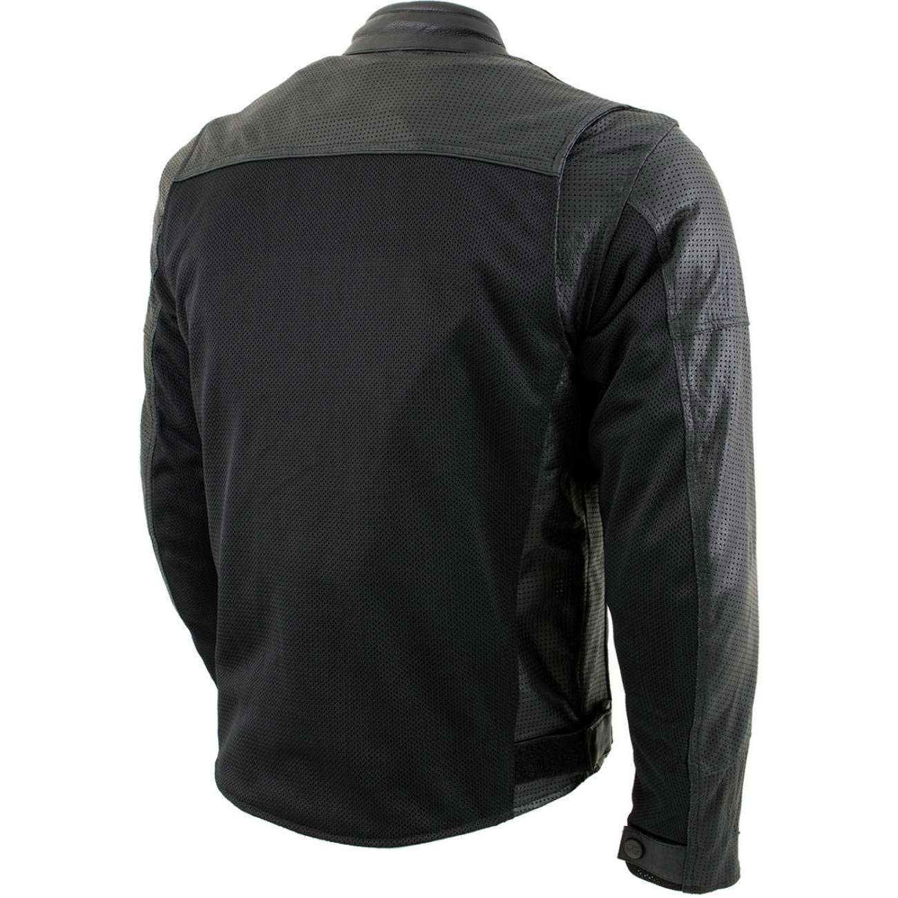Milwaukee Leather Men's Chaos Black Leather Motorcycle Jacket w/ CE Armor, Reflective Panels, Vents - LKM17022 - Image 12