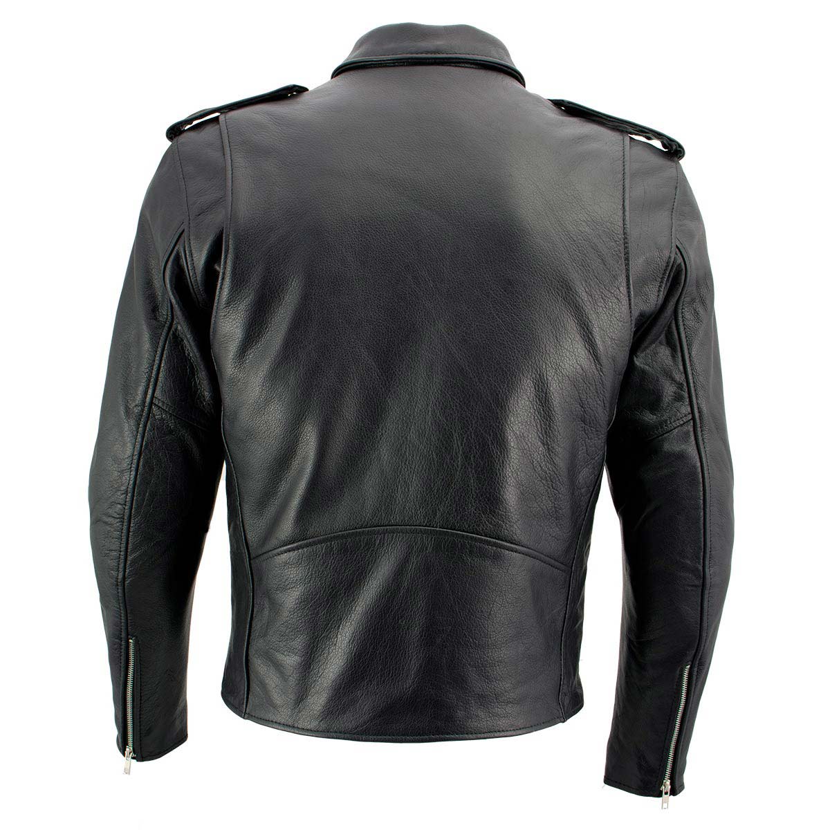 Milwaukee Leather Men's Classic Armored Black Leather Motorcycle Jacket w/ CE Armor - LKM17020 - Image 12