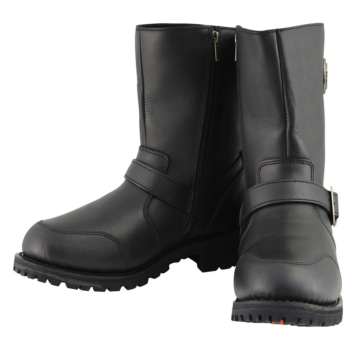 Milwaukee Leather Men's 9-Inch Classic Black Leather Engineer Motorcycle Boots with Gear Shift Guard MBM9090 - Image 4