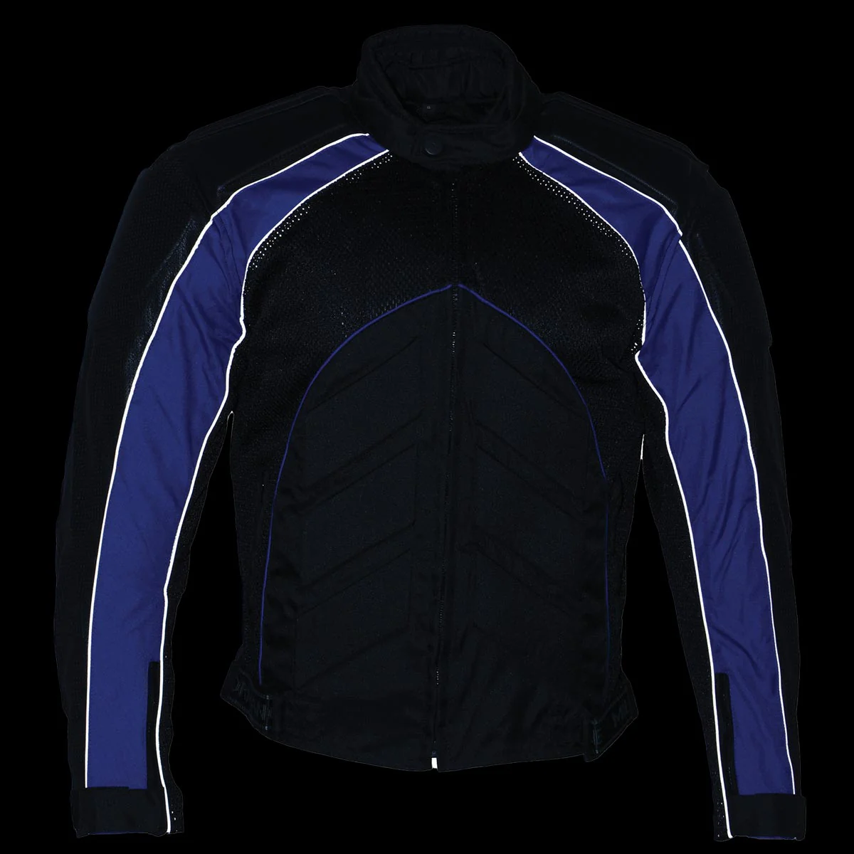 NexGen SH2153 Men's Black and Grey CE Armored Motorcycle Textile and Leather Combo Jacket - Image 5