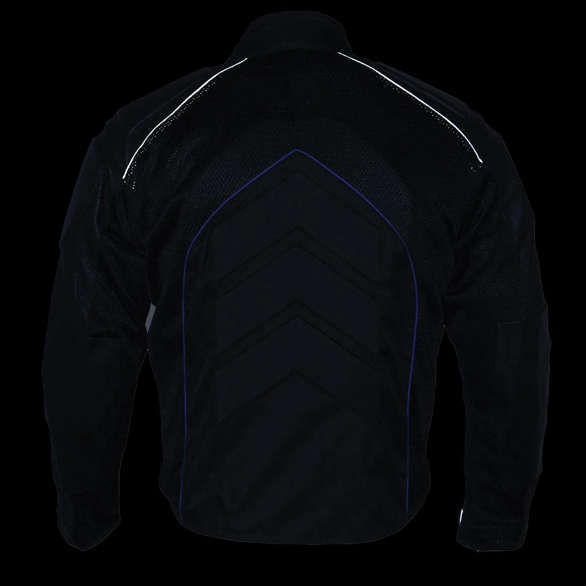 NexGen SH2153 Men's Black and Grey CE Armored Motorcycle Textile and Leather Combo Jacket - Image 6