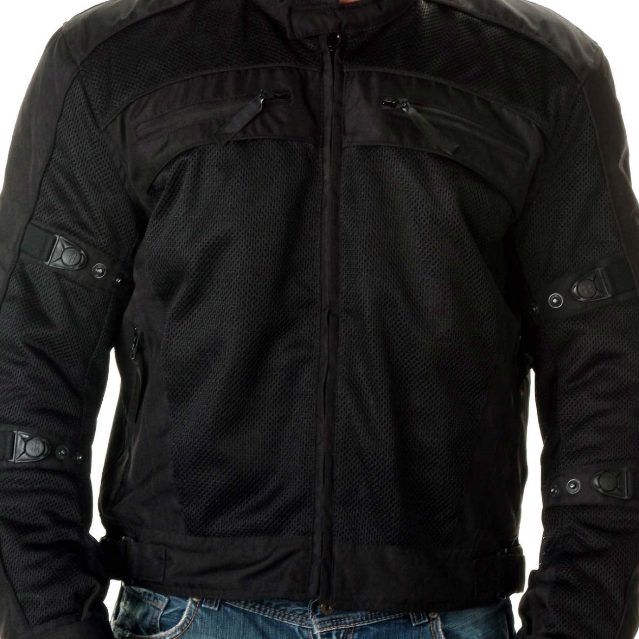 Milwaukee Leather Men's Devious Black Textile Motorcycle Jacket w/ CE Armor - MPM17025 - Image 12