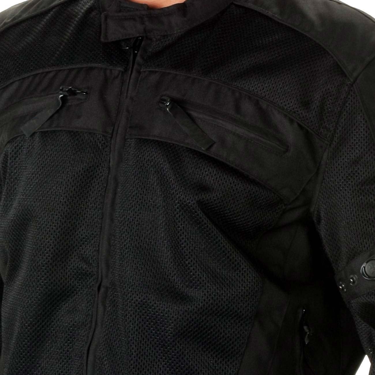 Milwaukee Leather Men's Devious Black Textile Motorcycle Jacket w/ CE Armor - MPM17025 - Image 13