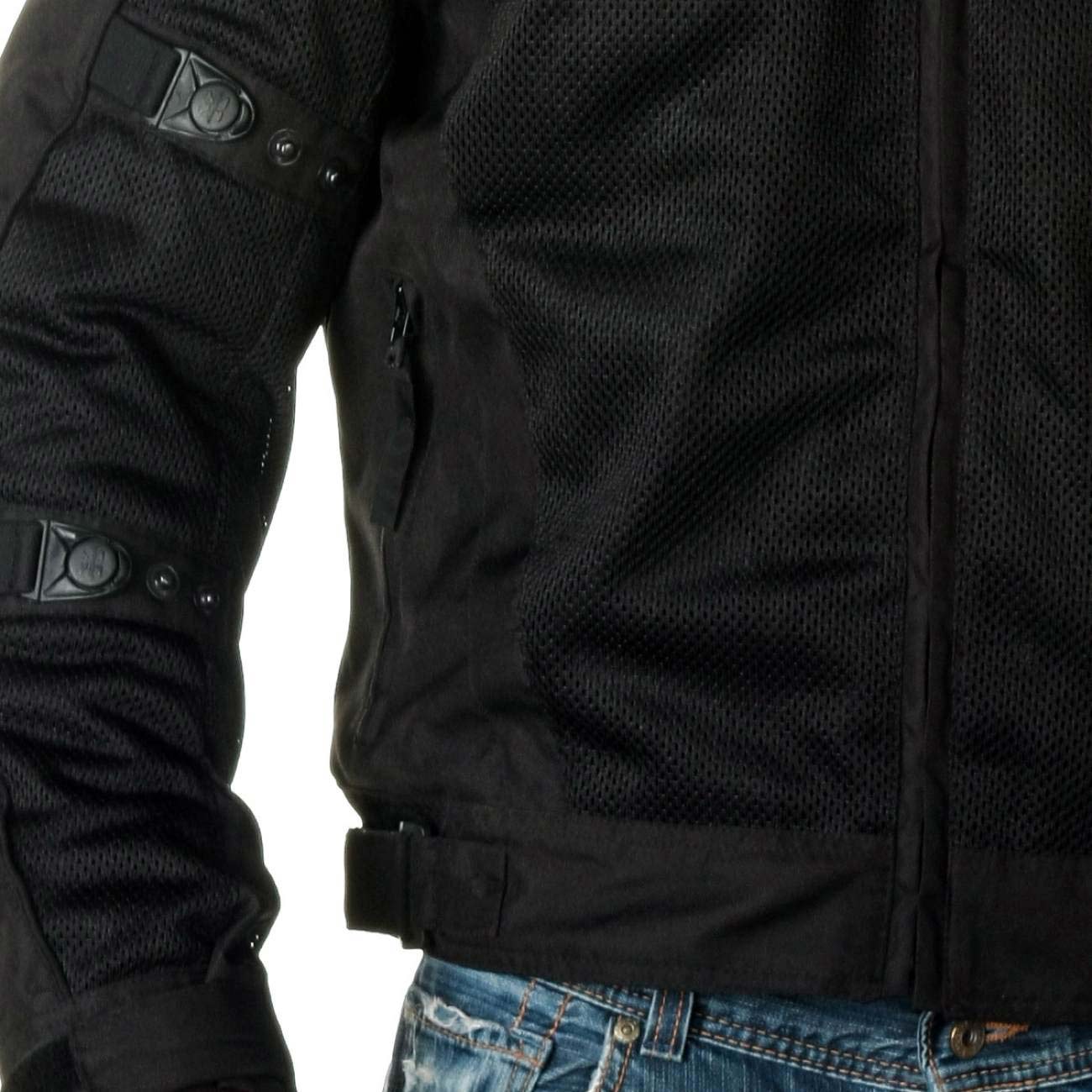 Milwaukee Leather Men's Devious Black Textile Motorcycle Jacket w/ CE Armor - MPM17025 - Image 14