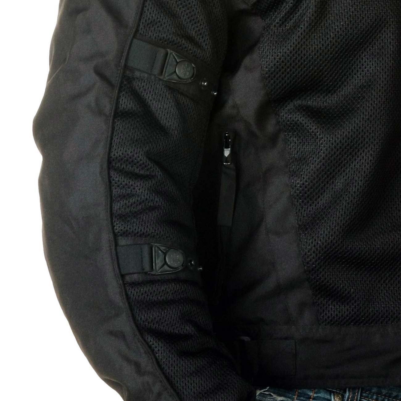 Milwaukee Leather Men's Devious Black Textile Motorcycle Jacket w/ CE Armor - MPM17025 - Image 15