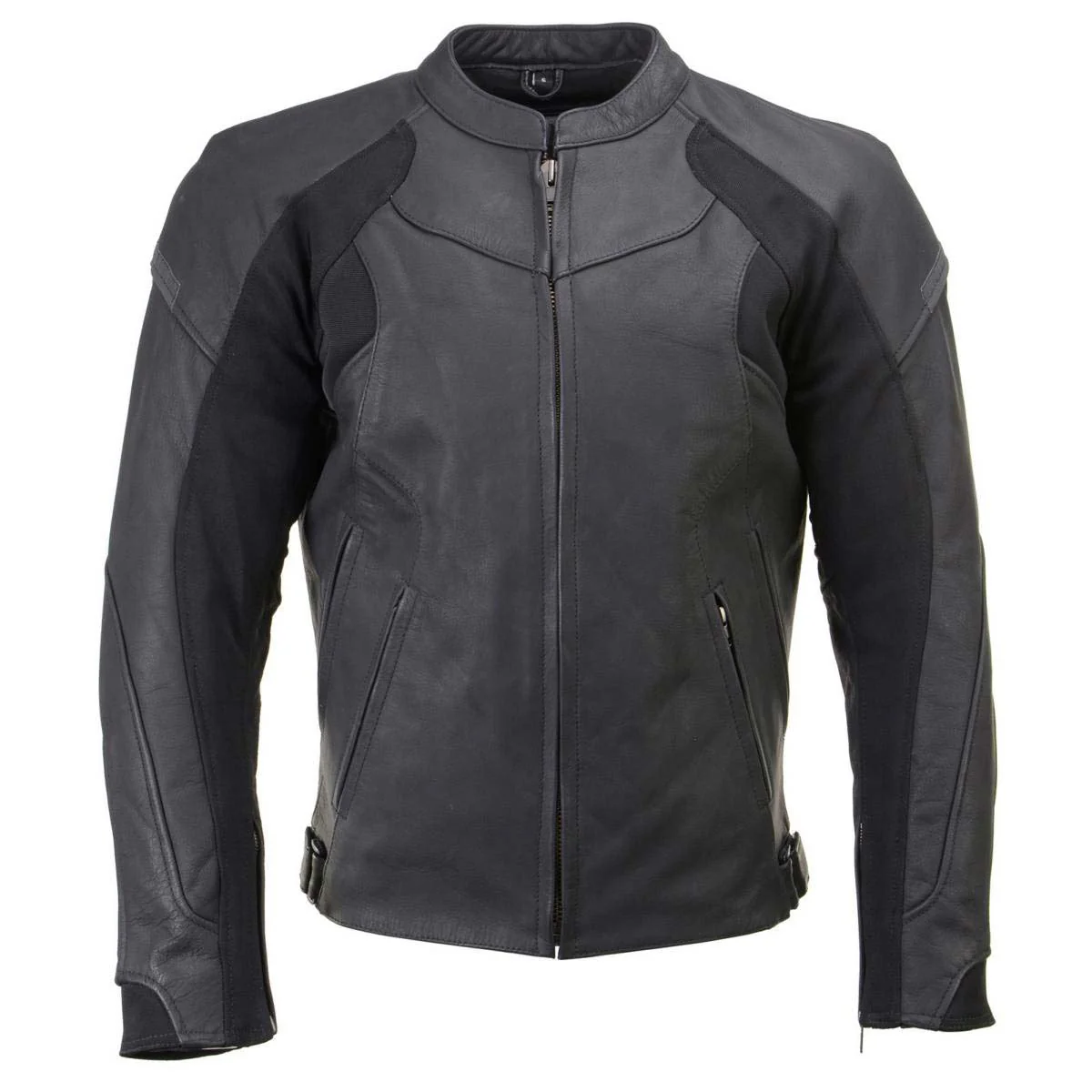 Milwaukee Leather Men's Endo Black Leather Motorcycle Jacket w/ CE Armor, Reflective Panels, Vents - LKM17023 - Image 13