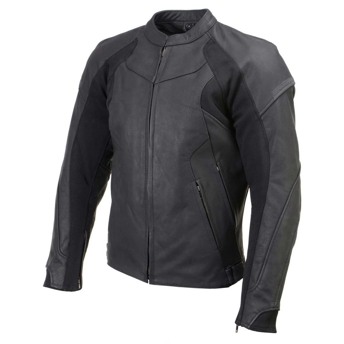 Milwaukee Leather Men's Endo Black Leather Motorcycle Jacket w/ CE Armor, Reflective Panels, Vents - LKM17023 - Image 14