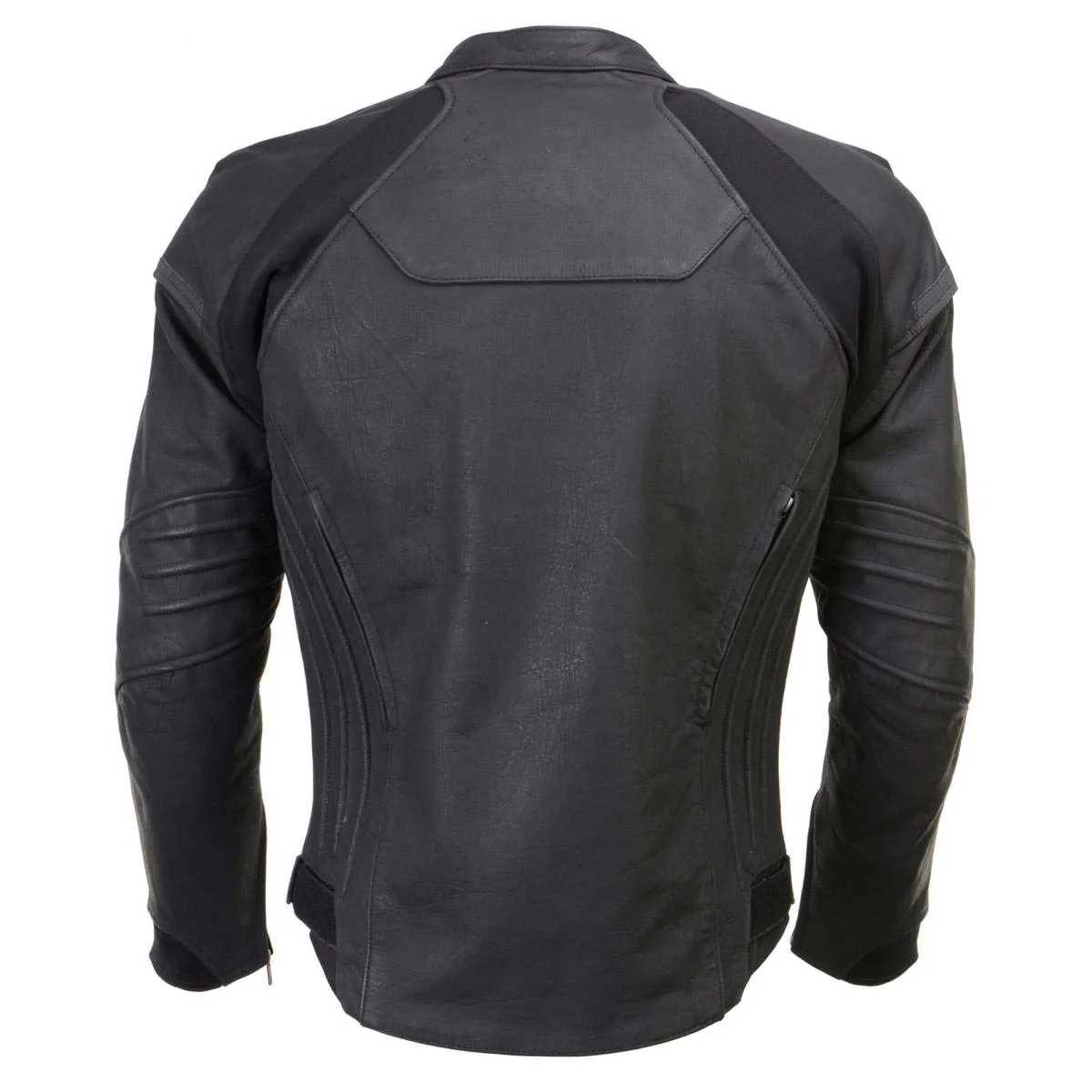 Milwaukee Leather Men's Endo Black Leather Motorcycle Jacket w/ CE Armor, Reflective Panels, Vents - LKM17023 - Image 2