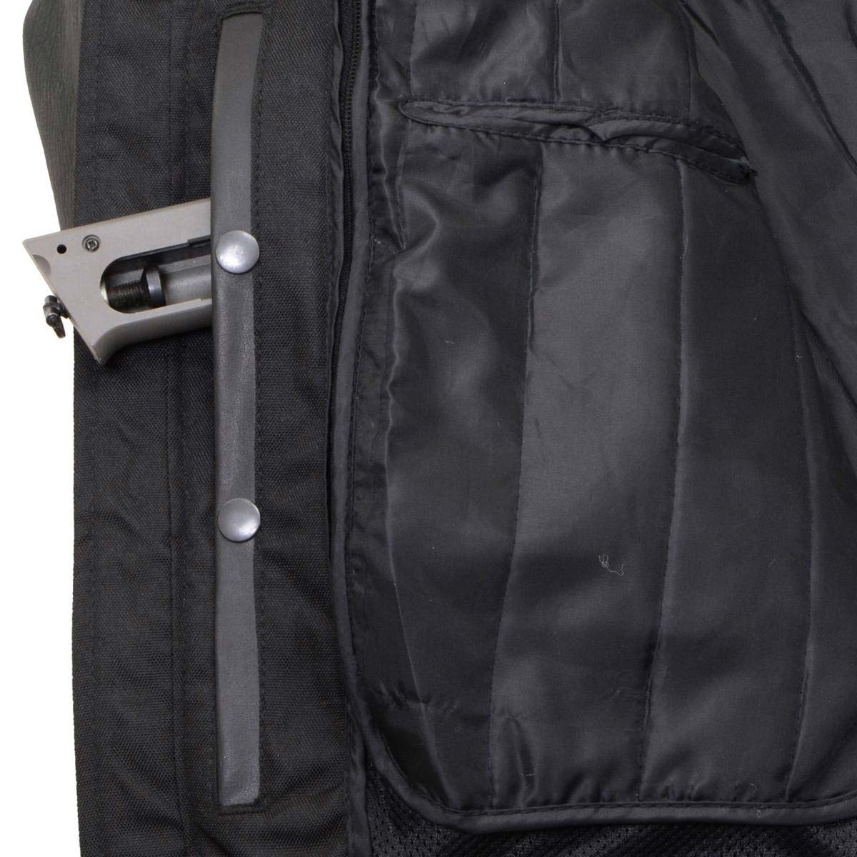 Milwaukee Leather Men's Endo Black Leather Motorcycle Jacket w/ CE Armor, Reflective Panels, Vents - LKM17023 - Image 9