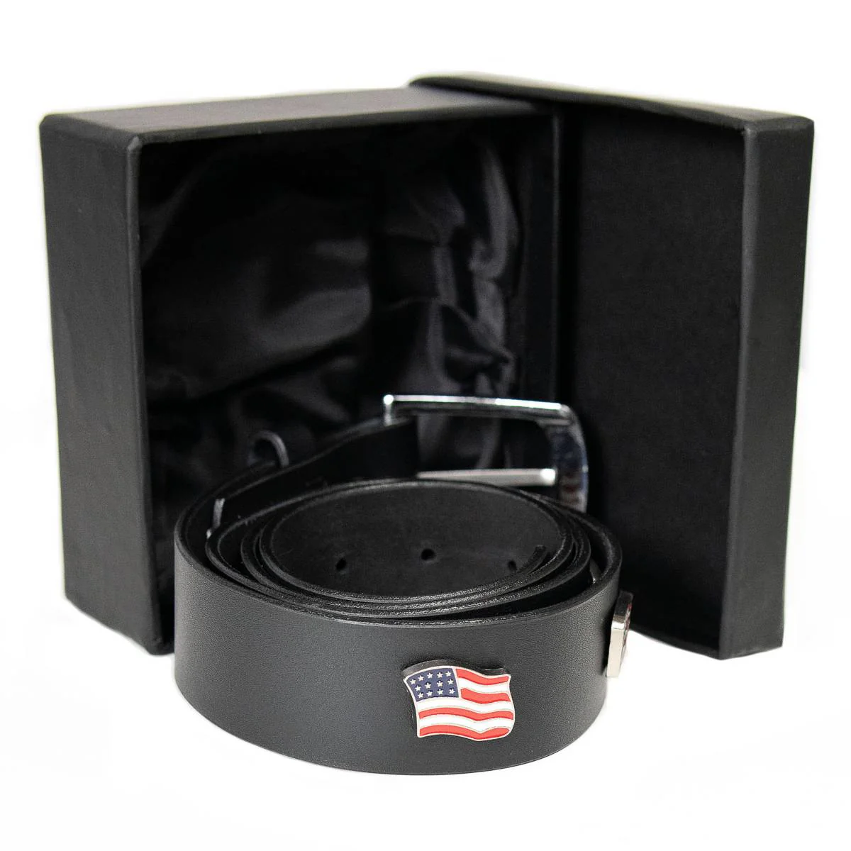 Milwaukee Leather Men's Freedom Line Black Leather Belt with USA Flag Emblems - 1.5 Inch - MPM7140 - Image 13