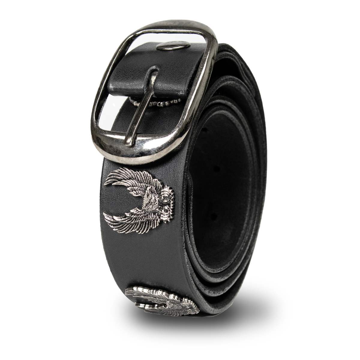 Milwaukee Leather Men's Liberty Talon Black Leather Belt with USA Eagle Emblems - 1.5 Inch Biker Belt - MP7113 - Image 8