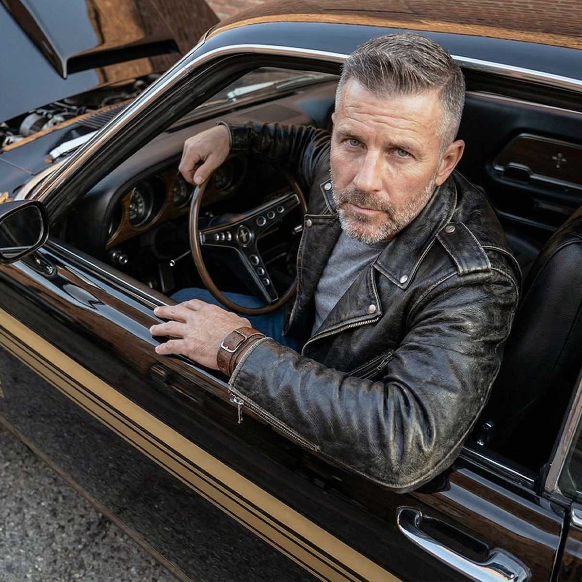 Milwaukee Leather Men's Live to Ride Classic Black Premium Leather CE Armored Motorcycle Jacket - Side Lace - LKM1706 - Image 10