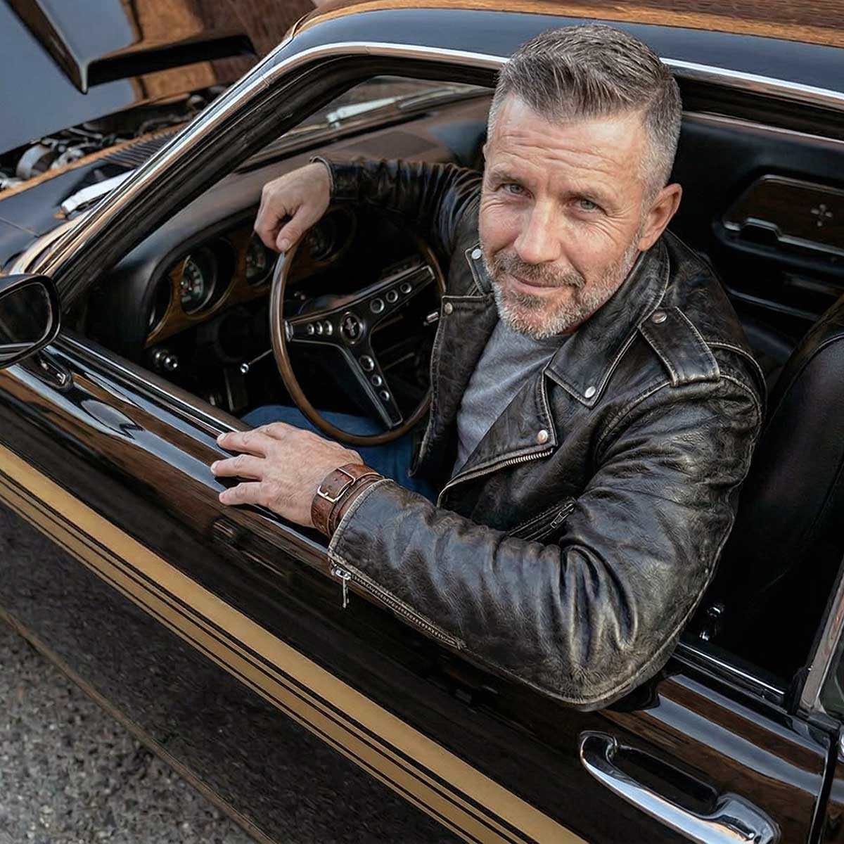 Milwaukee Leather Men's Live to Ride Classic Black Premium Leather CE Armored Motorcycle Jacket - Side Lace - LKM1706 - Image 11