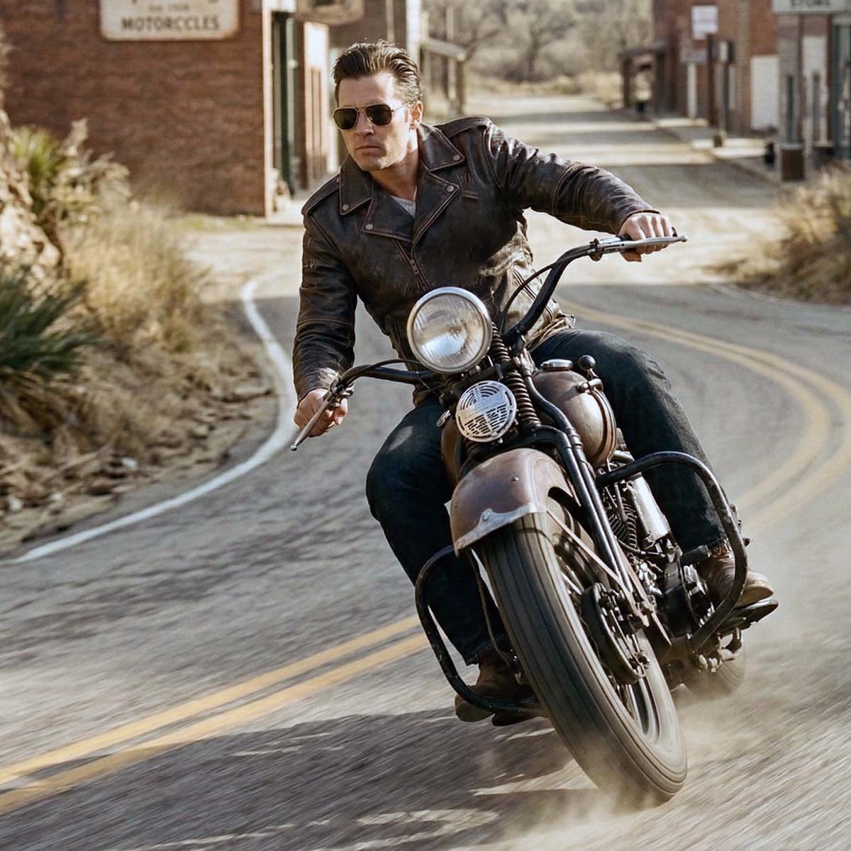 Milwaukee Leather Men's Live to Ride Classic Retro Brown Premium Leather CE Armored Motorcycle Jacket - Side Lace - LKM1707 - Image 5