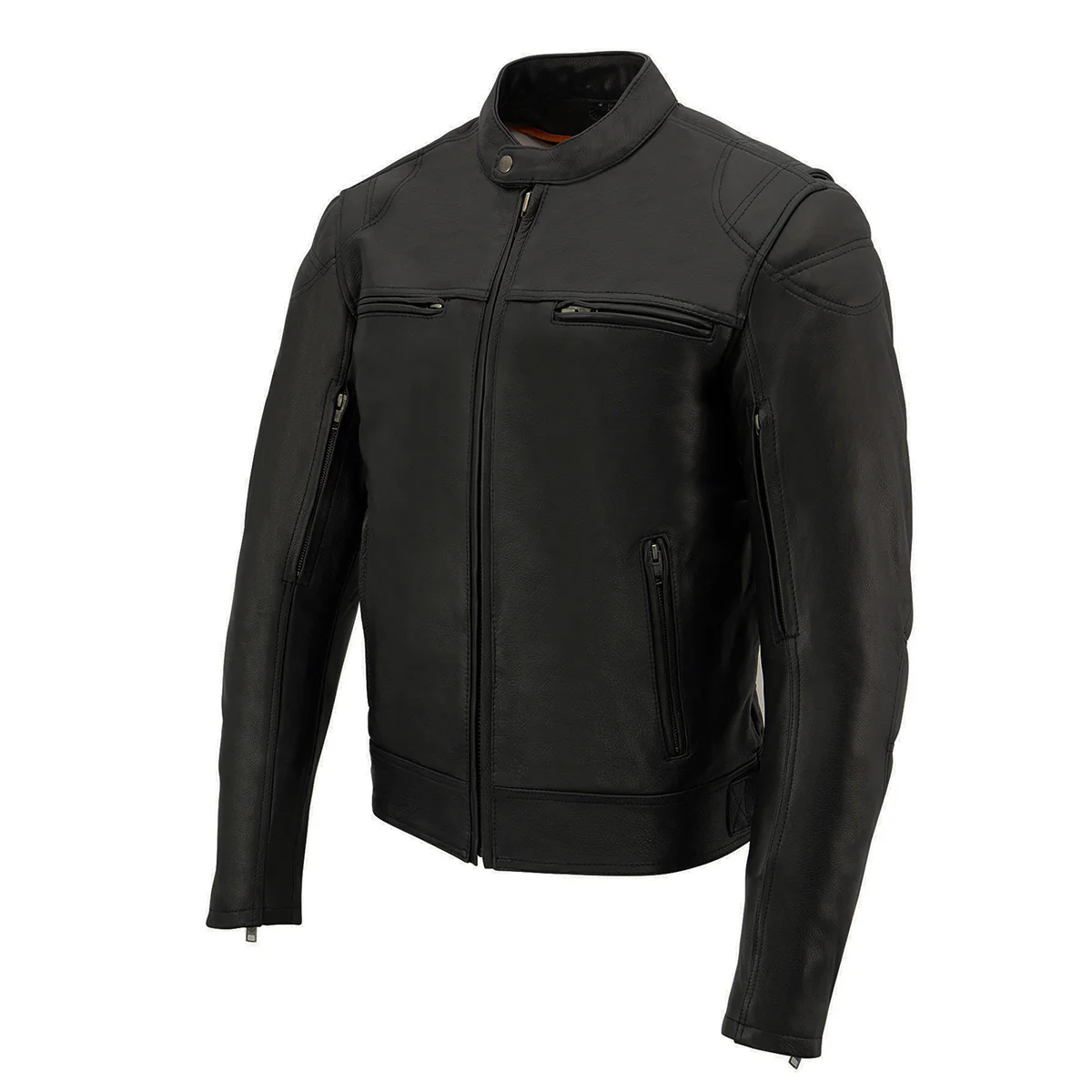 Milwaukee Leather MLM1560 Men's Black Long Body and Vented Motorcycle Leather Jacket - Image 13