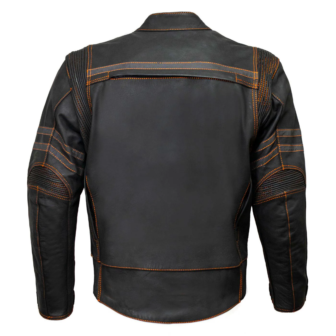 Milwaukee Leather Men's Matte Black Street CE Armored Motorcycle Vented Jacket - Reflective - LKM17012 - Image 15