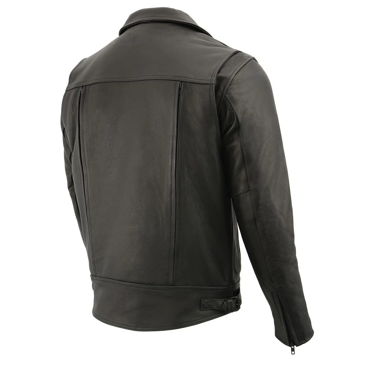 Milwaukee Leather MLM1520 Men's Pistol Pete Vented Black Leather Cruiser Jacket - Image 11