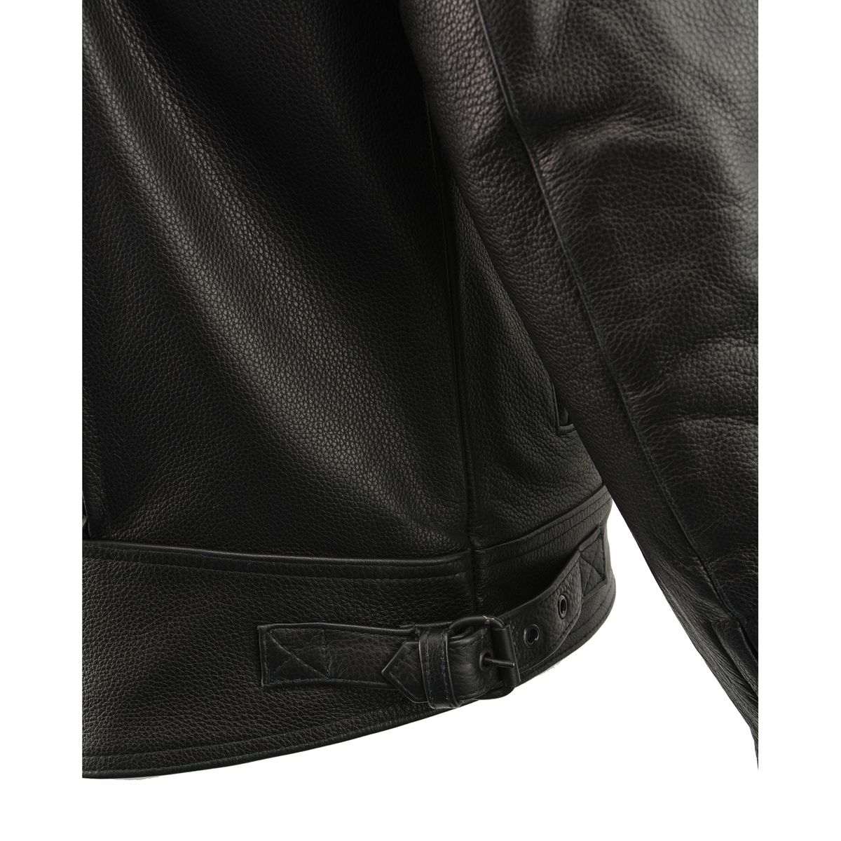Milwaukee Leather MLM1520 Men's Pistol Pete Vented Black Leather Cruiser Jacket - Image 17