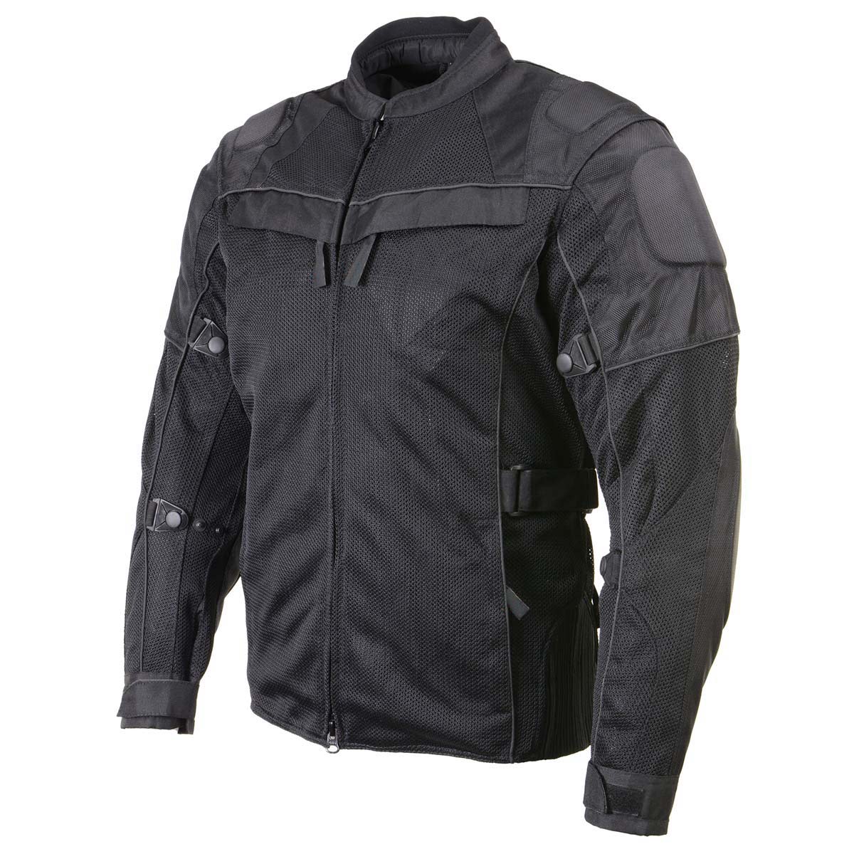 Milwaukee Leather Men's Shadow Black Textile Motorcycle Jacket w/ CE Armor - MPM17030 - Image 12