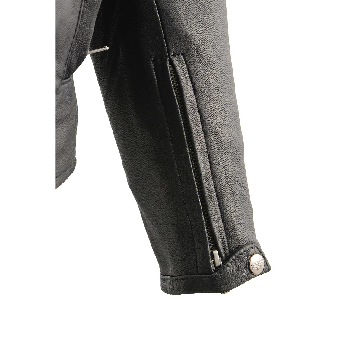 Milwaukee Leather ML1408 Men's Black 'Savage' Sporty Crossover Leather Jacket - Image 10