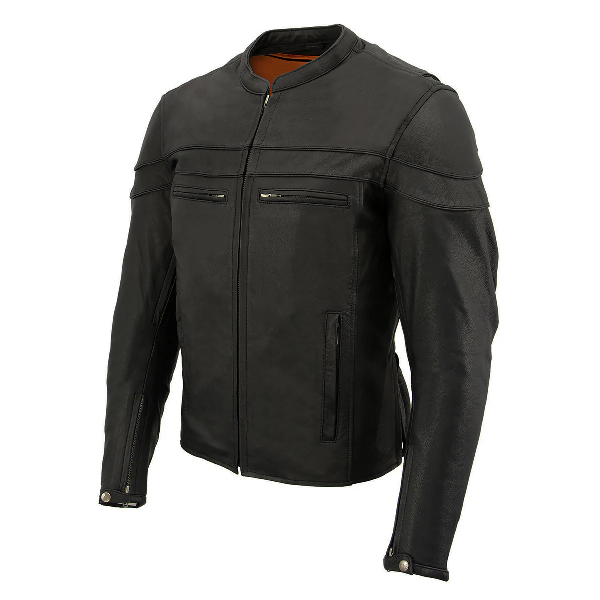 Milwaukee Leather ML1408 Men's Black 'Savage' Sporty Crossover Leather Jacket - Image 13