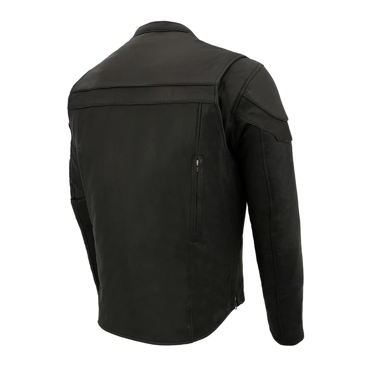 Milwaukee Leather ML1408 Men's Black 'Savage' Sporty Crossover Leather Jacket - Image 14