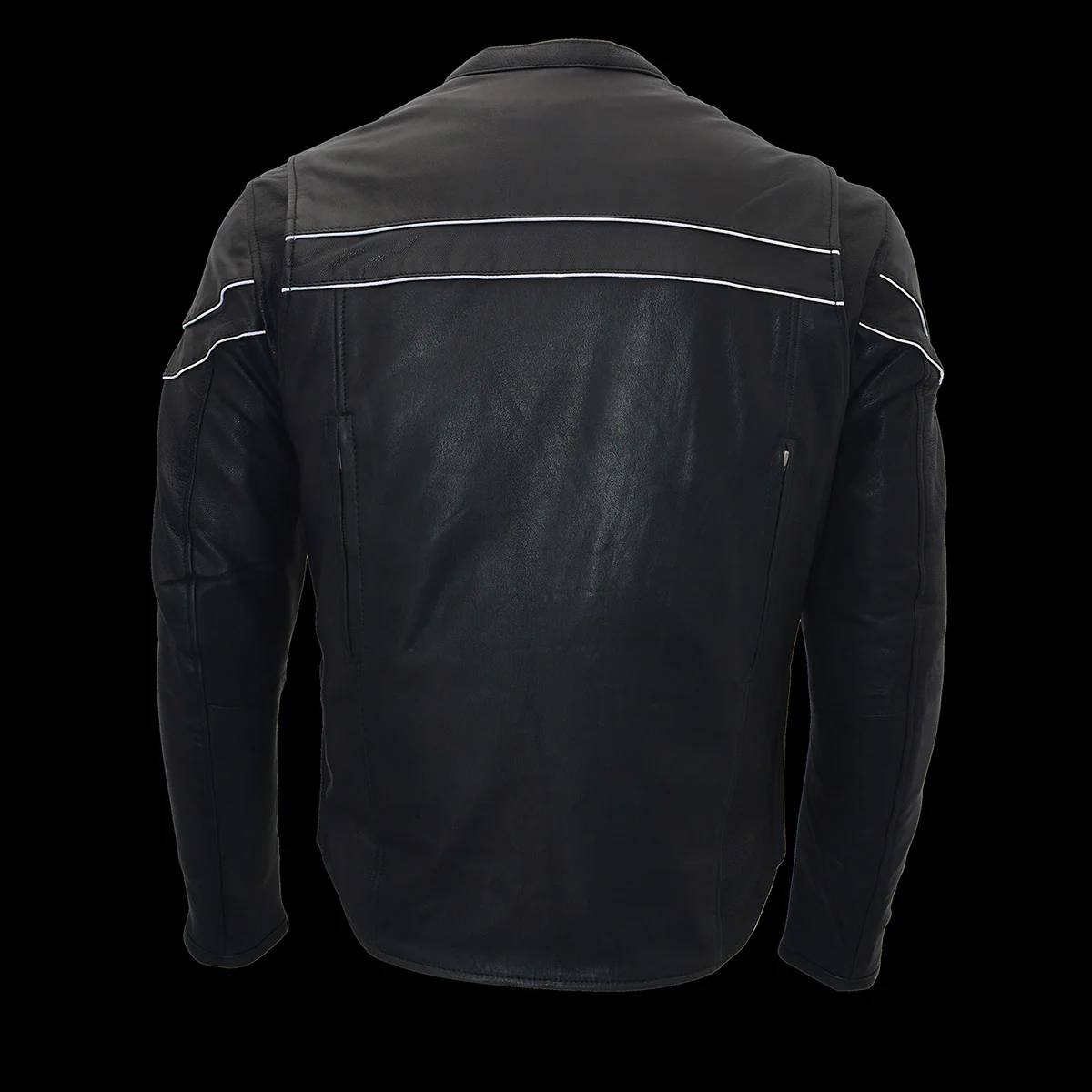 Milwaukee Leather ML1408 Men's Black 'Savage' Sporty Crossover Leather Jacket - Image 6