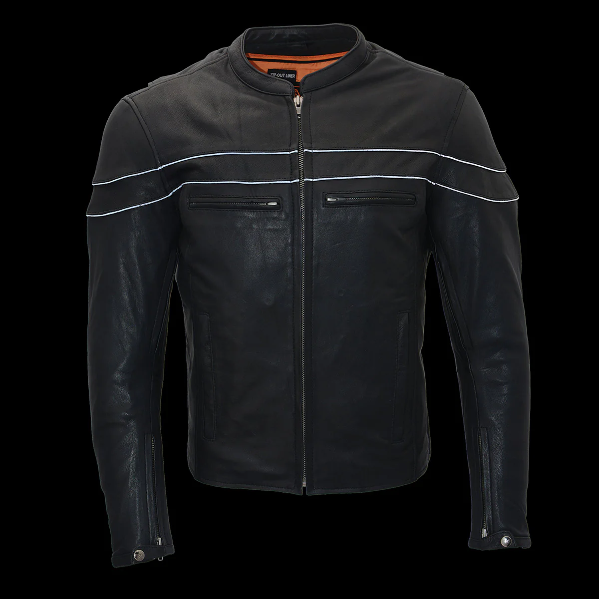Milwaukee Leather ML1408RT Men's Retro Brown 'Savage' Sporty Crossover Retro Leather Jacket - Image 7