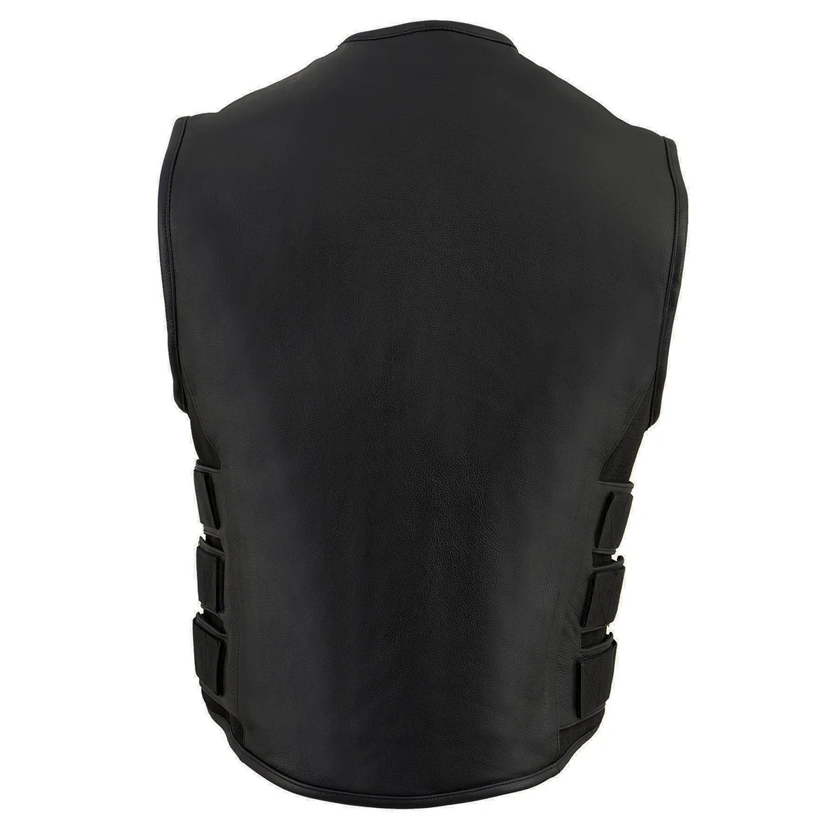 Milwaukee Leather MLM3500 Men's Swat Style Rider Leather Vest w/ Single Panel Back for Club Patches - Image 2