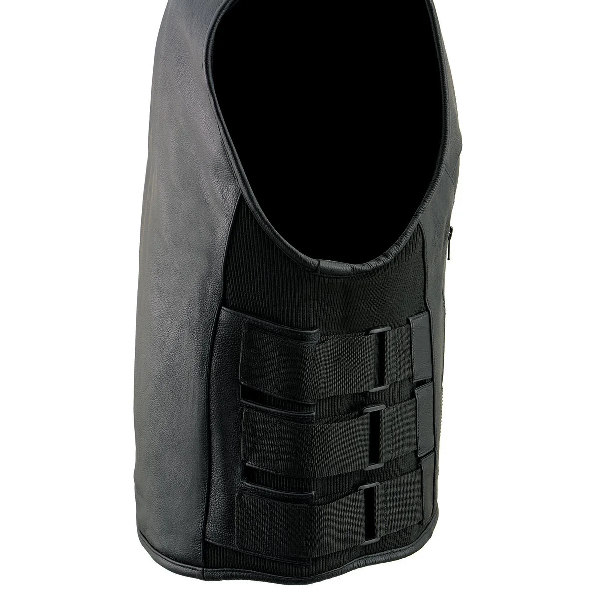Milwaukee Leather MLM3500 Men's Swat Style Rider Leather Vest w/ Single Panel Back for Club Patches - Image 6