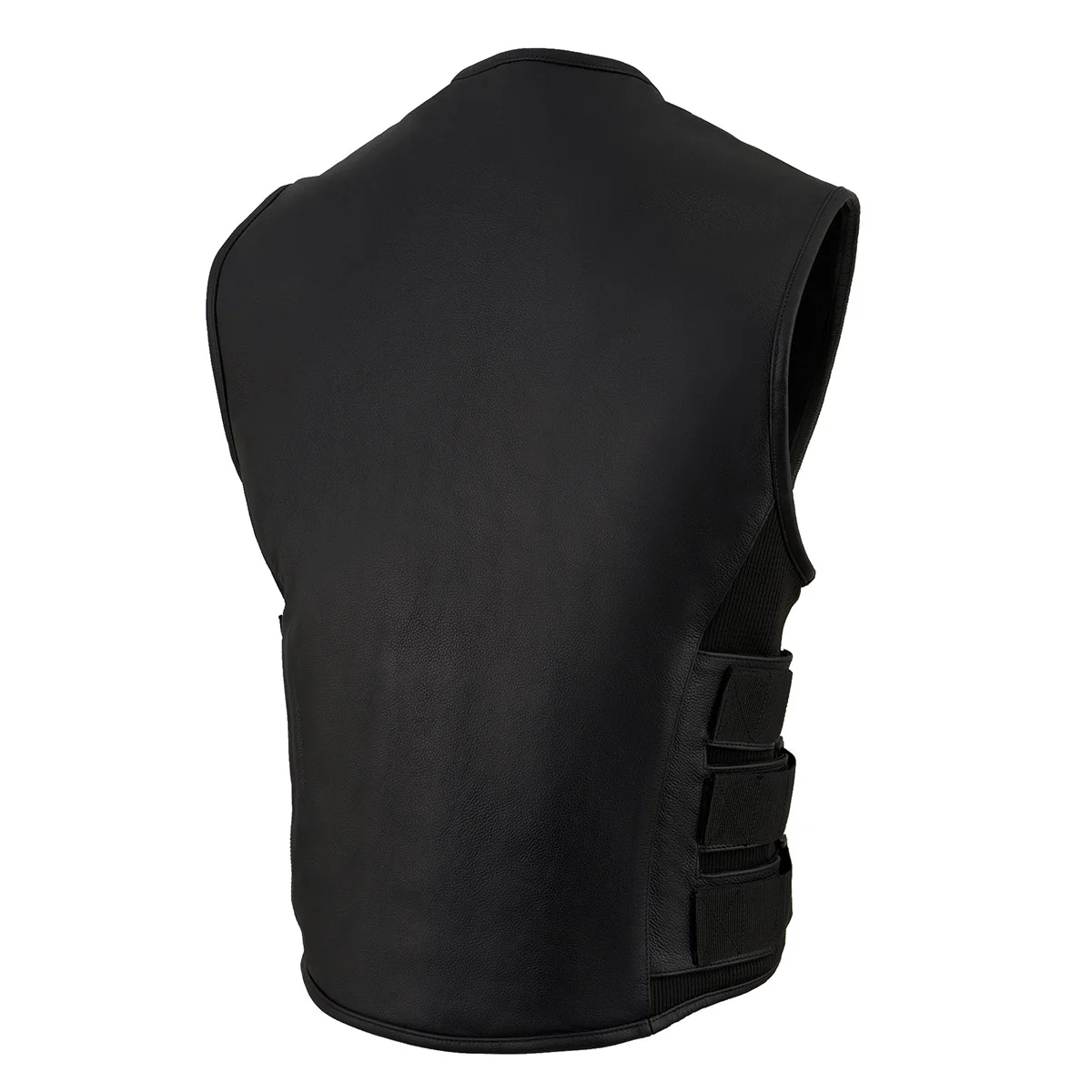 Milwaukee Leather MLM3500 Men's Swat Style Rider Leather Vest w/ Single Panel Back for Club Patches - Image 9