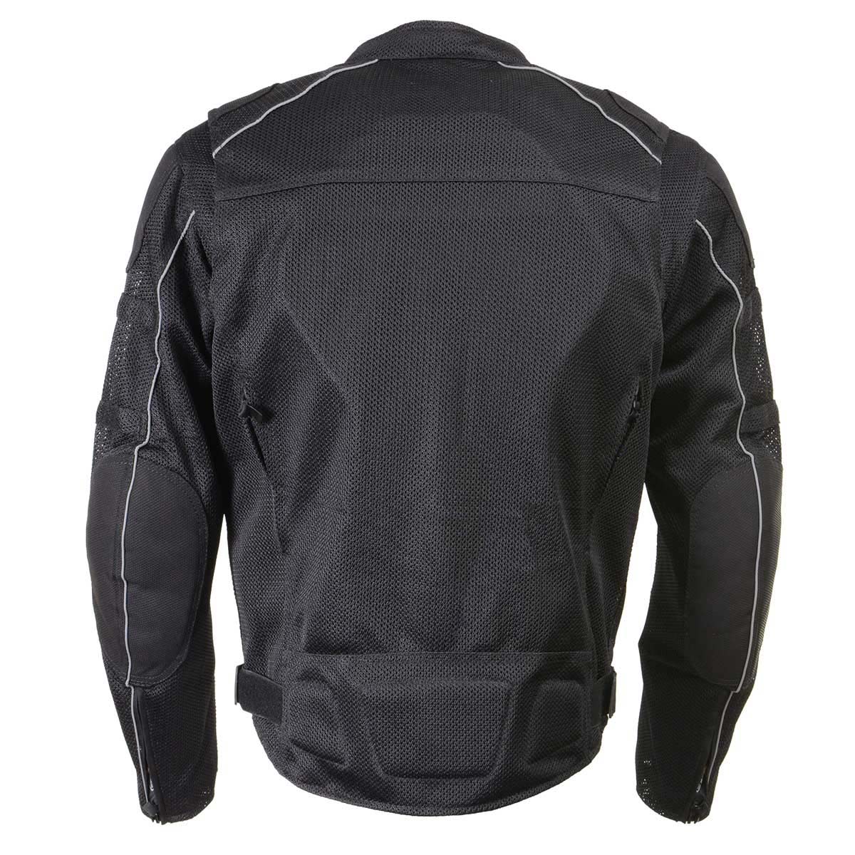 Milwaukee Leather Men's Troubled Black Textile Motorcycle Jacket w/ CE Armor - MPM17029 - Image 12