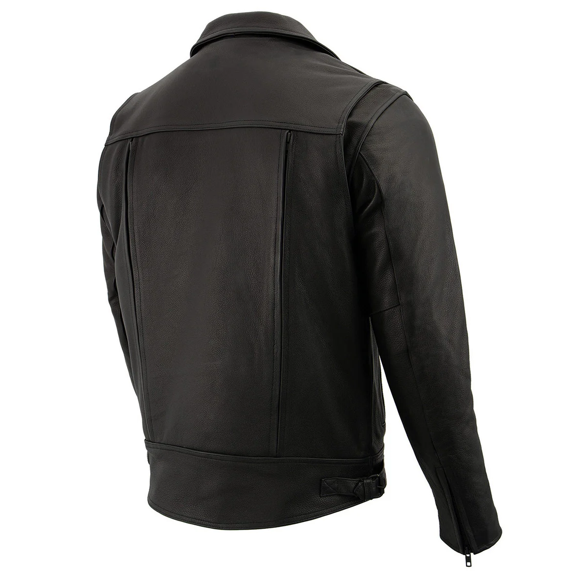 Milwaukee Leather LKM1720 Men's Black Premium Leather Motorcycle Vented Leather Jacket w/ Multi-Utility Pockets - Image 17
